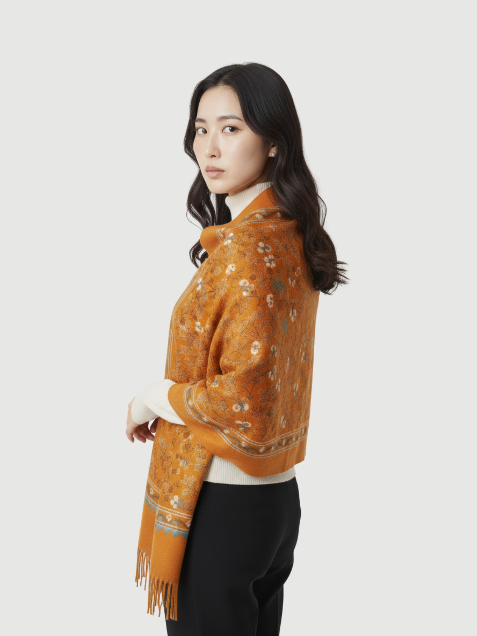 Tokyo Series Cashmere Shawl