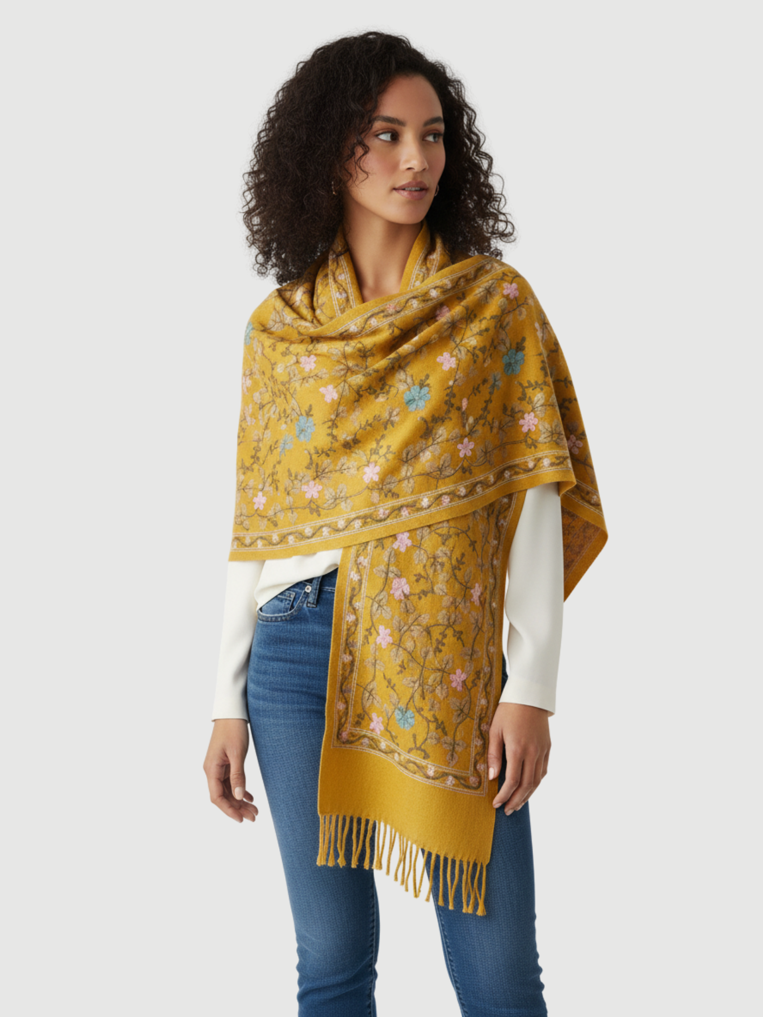 London Series Cashmere Shawl