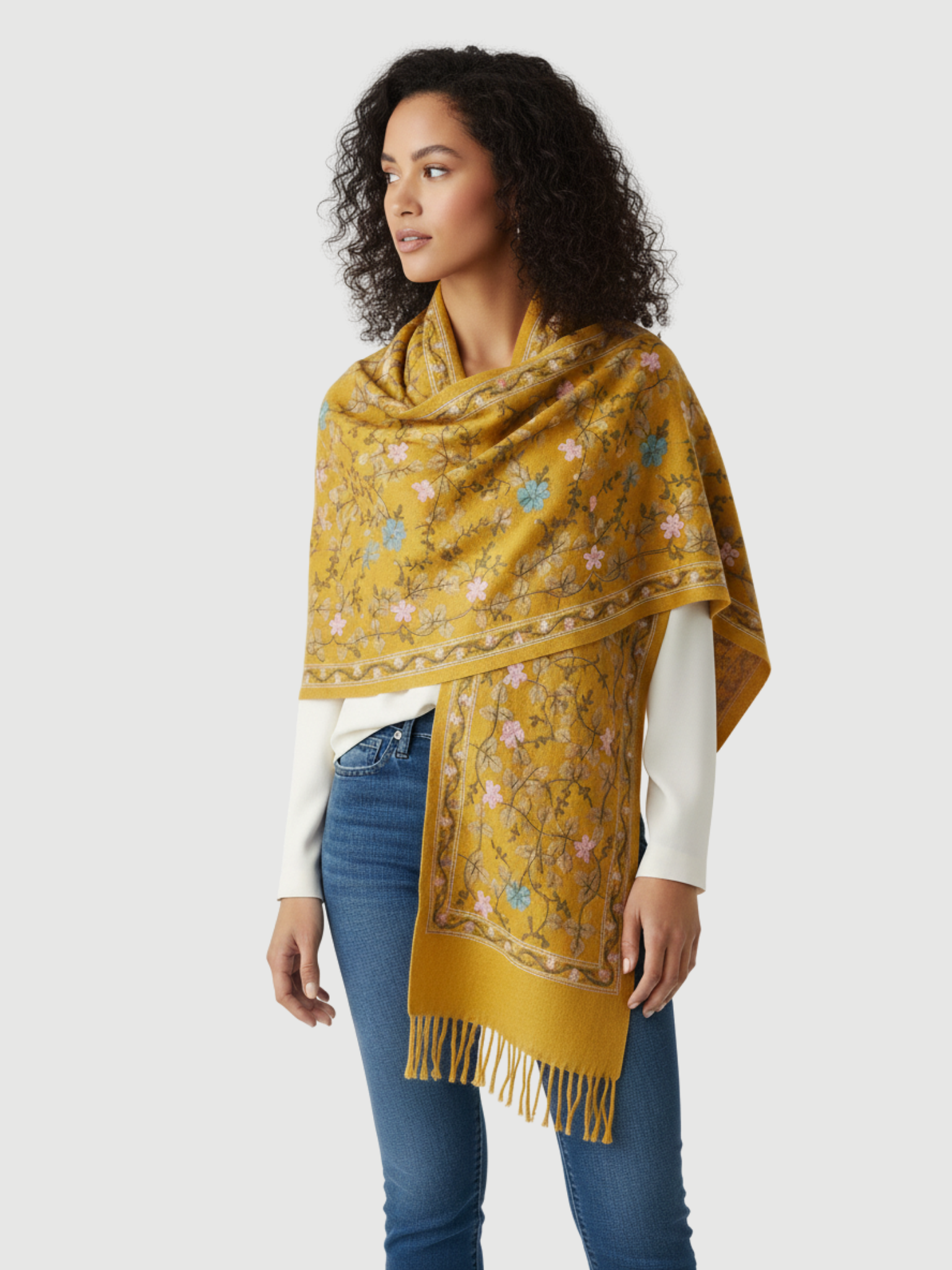 London Series Cashmere Shawl