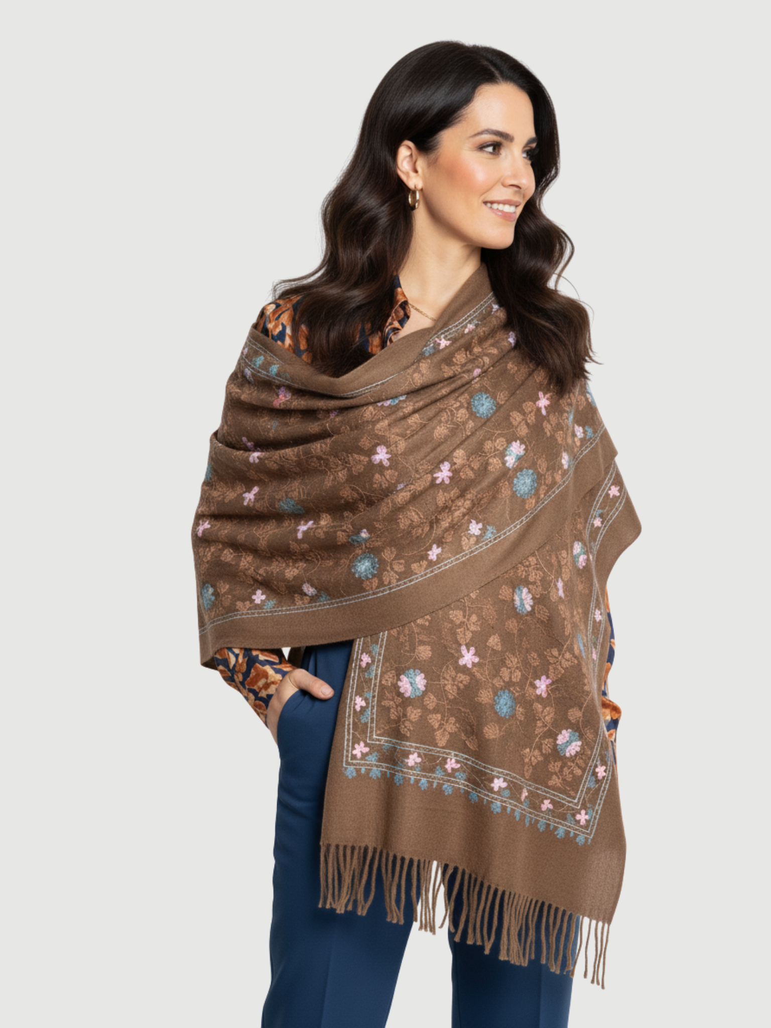Madrid Series Cashmere Shawl