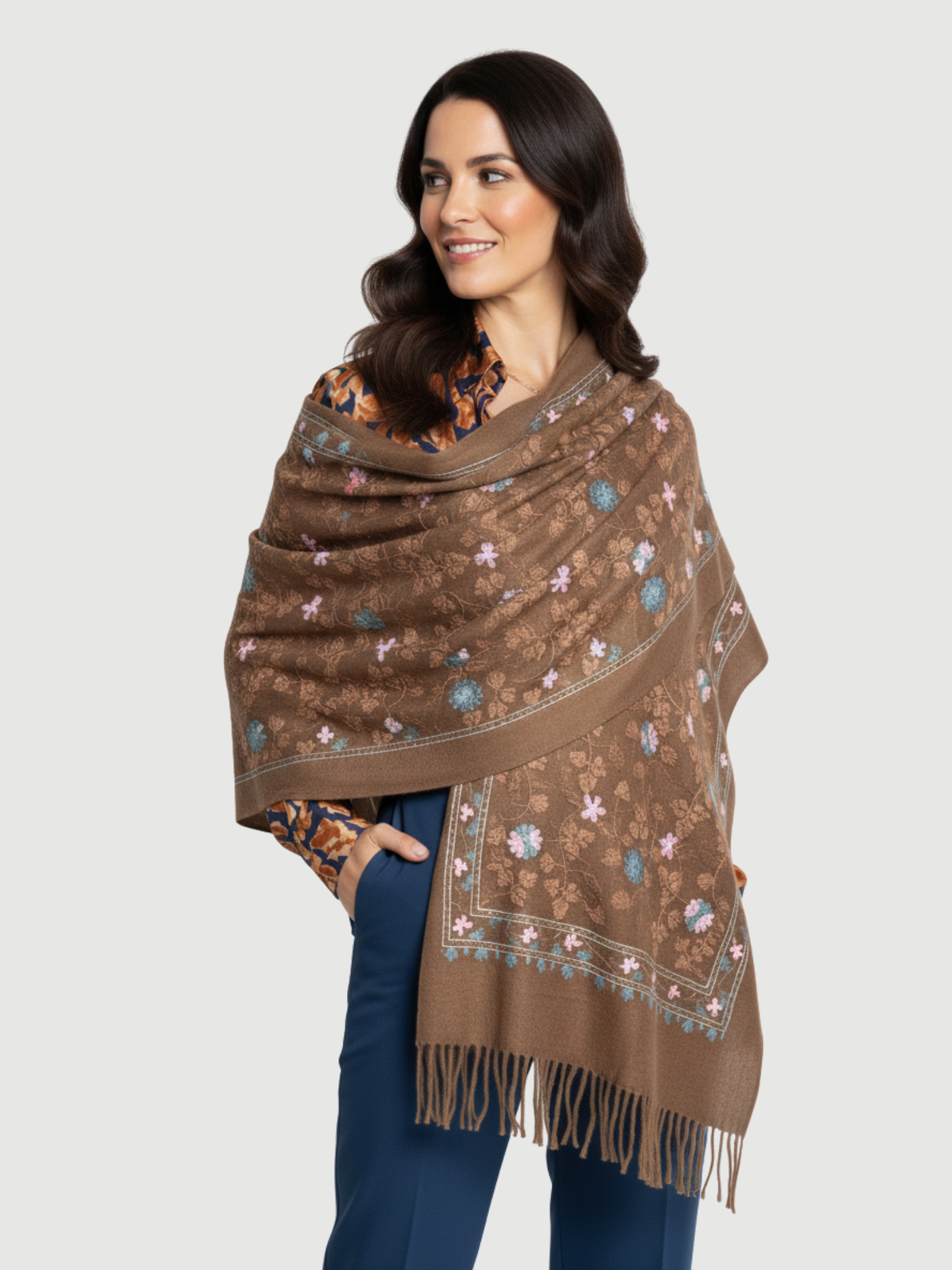 Madrid Series Cashmere Shawl